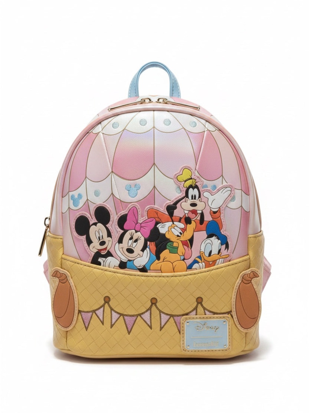 Disney Pink, Yellow & Blue Kids Character Mini Backpack